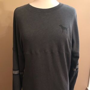 Victoria’s Secret Pink grey crew neck sweatshirt